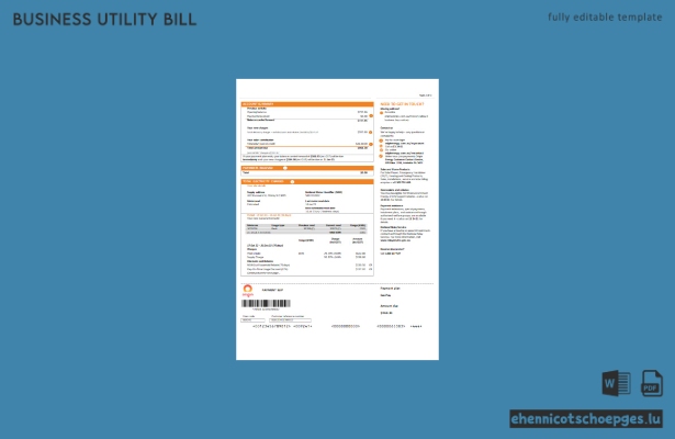 Beispielseite 2 der Stromrechnung für Unternehmen in New South Wales (NSW) – Origin-Stromversorger
